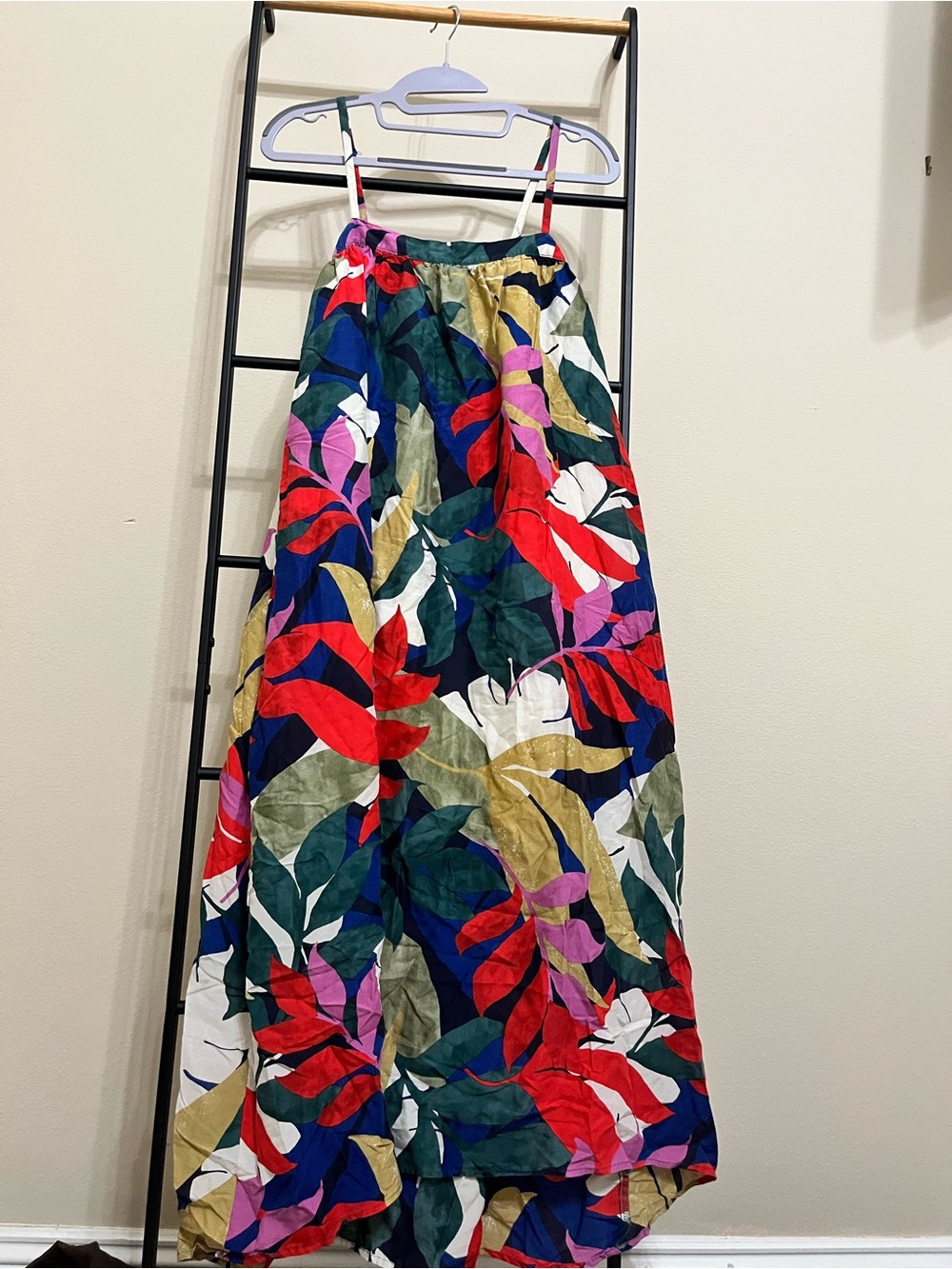 A New Day Tropical Floral Lyocell Breezy Vacation Midi Dress Size S - Picture 2 of 11